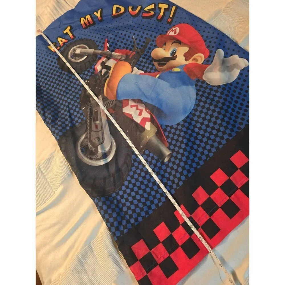 Nintendo Wii Mario Kart Standard Pillowcase Mario Luigi - Picture 5 of 12